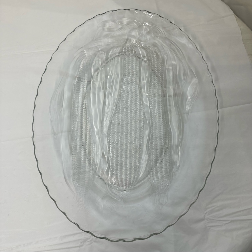 Elegant Clear Glass Serving Platter